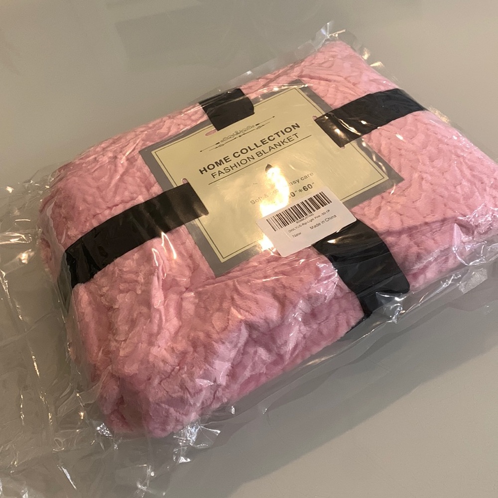 Super soft pink blanket